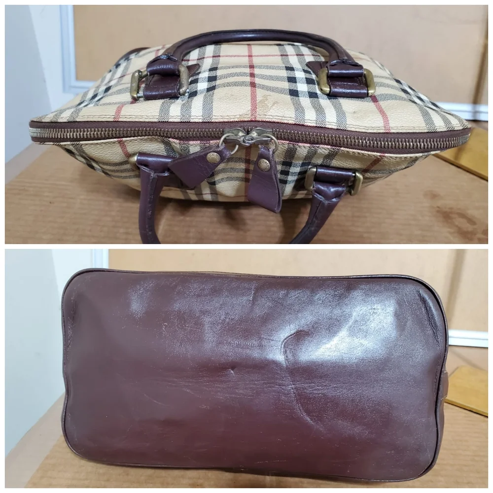  BURBERRY Nova Check Alma Top Handle Bag - Picture 7 of 11